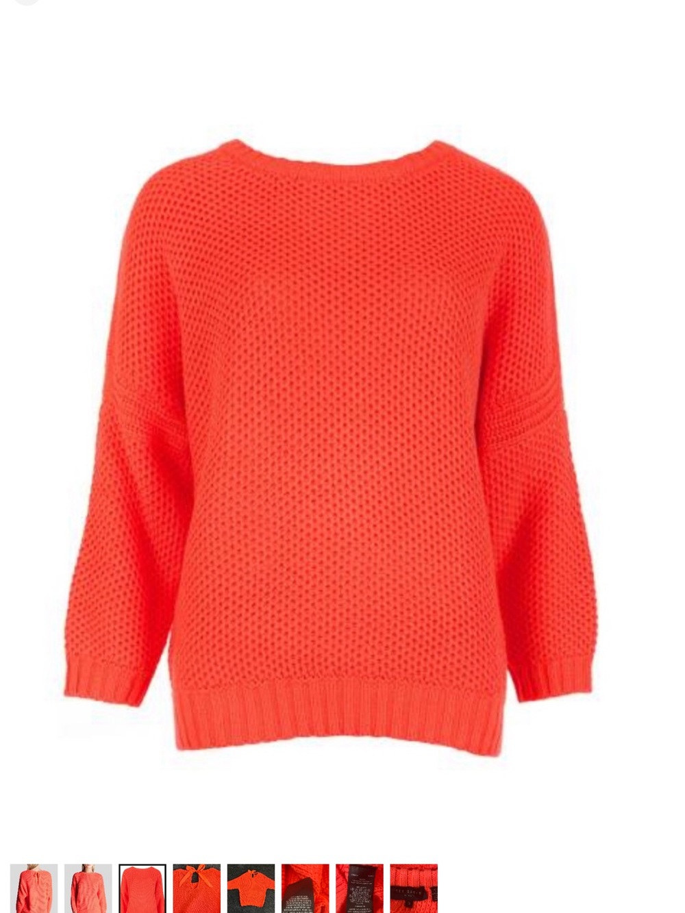 Ted Baker Women's Open-Weave Crewneck Sweater - Orange 🍊